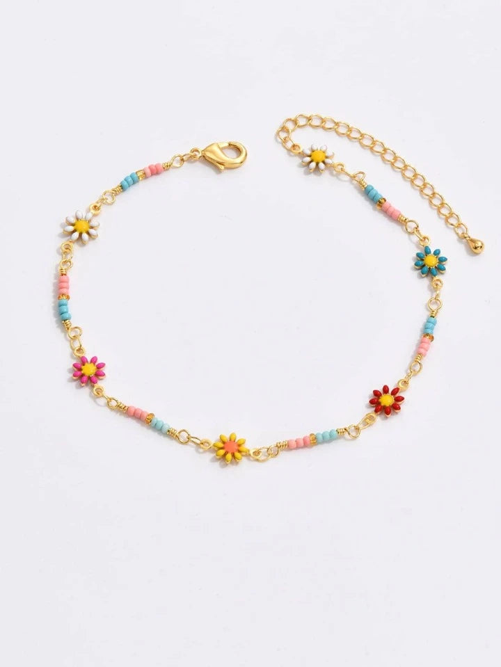 FLOWER ANKLET